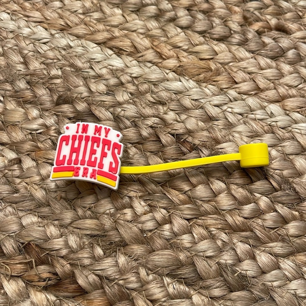 “In my Chiefs era” Taylor Swift Stanley cup straw topper or straw cover